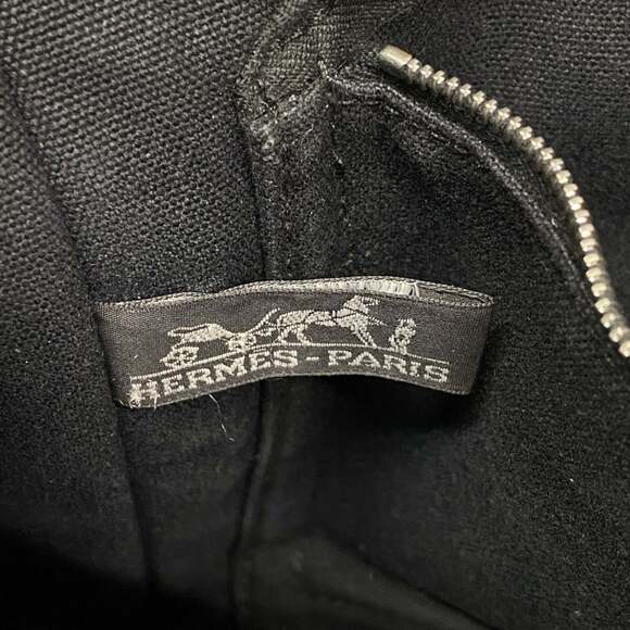 Hermes Fourre-Tout PM Canvas Tote Bag, Black, for Men and Women - Picture 5 of 11